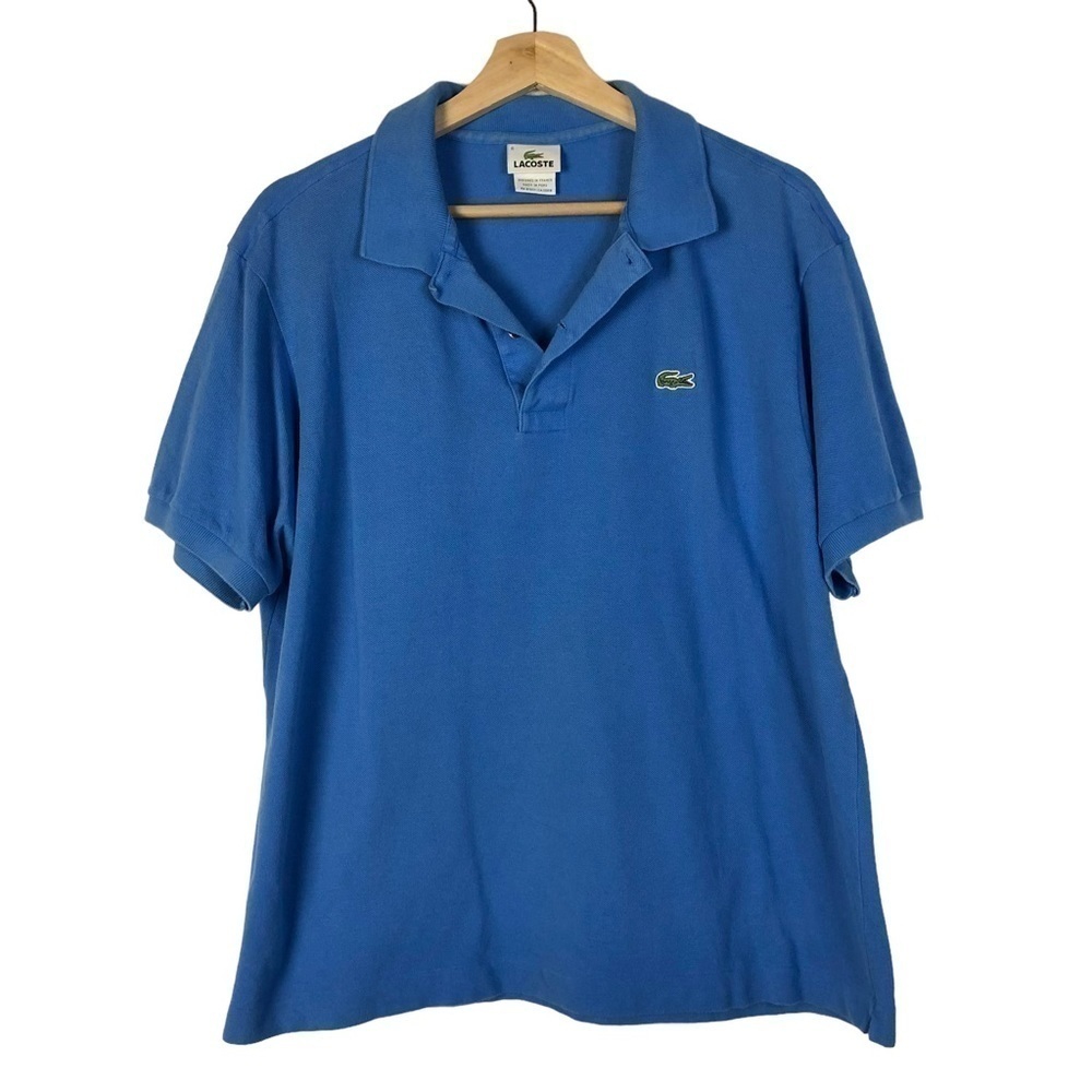 Lacoste‎ Royal Blue Logo Cotton Short Sleeve Polo 6/XL